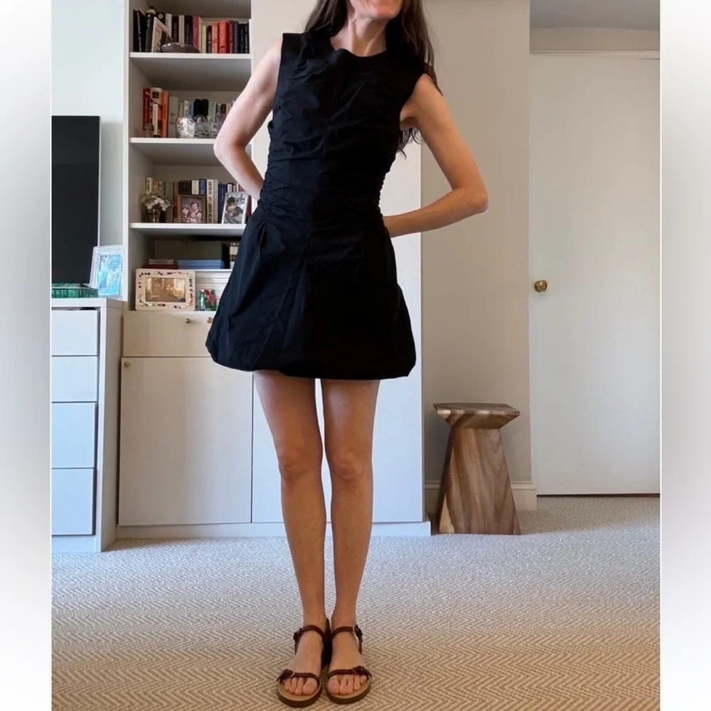 Tory Burch Ruched Silk Cotton Dress